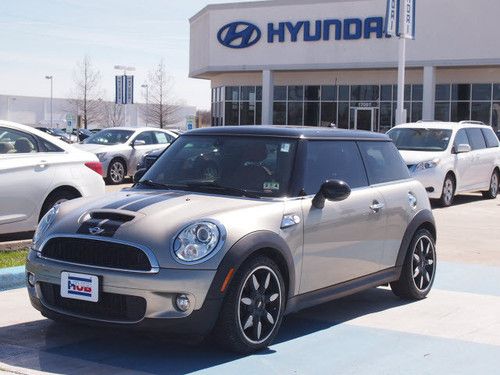 2008 mini cooper s clean red leather racing stripe alloys texas
