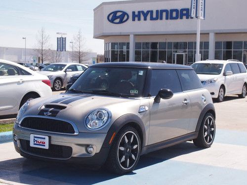 2008 mini cooper s clean red leather racing stripe alloys texas