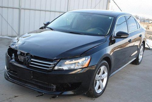 2012 volkswagen passat 2.5l se w/sunroof damaged rebuilder runs! only 16k miles!