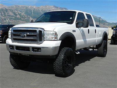 Ford crew cab xlt 4x4 5.4 triton v8 custom lift wheels tires longbed auto tow