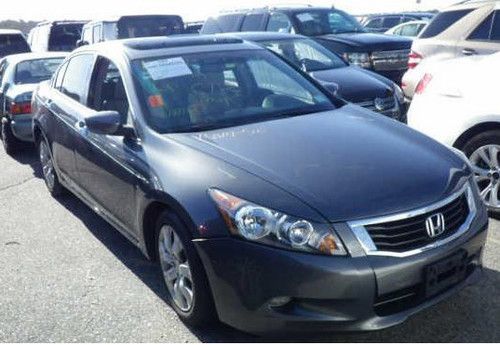 2008 honda accord ex-l sedan 4-door 3.5l salvage title not runnig