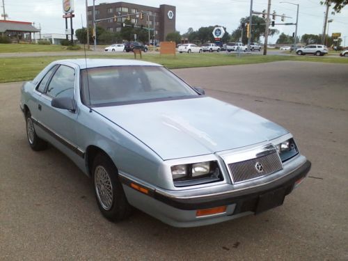 1987 chrysler lebaron 2-door 2.5l rare hardtop excellent condition no reserve