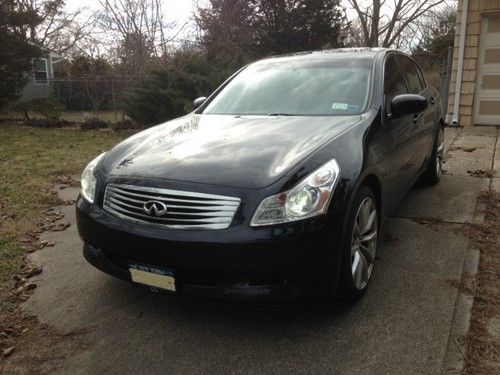 2008 infiniti g35x black on black