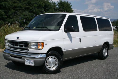 E-150 xlt chateau 7 passenger van 18,000 actual miles rear a/c towing package