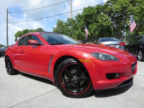 06 mazda rx-8 1-owner manual sunroof xenons pearl paint clean carfax