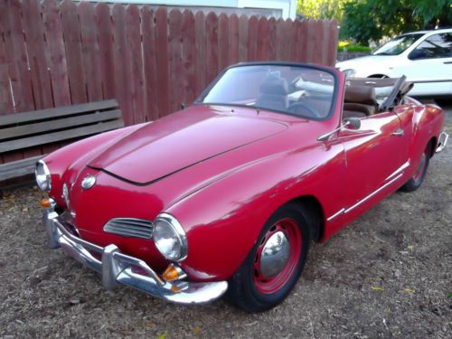 1961 vw karmann ghia convertible california car very rare rust free