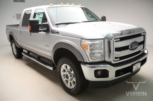 2012 lariat crew 4x4 fx4 navigation sunroof leather heated 20s aluminum diesel