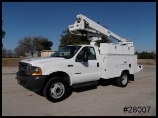 F450 powerstroke diesel 9' altec service body utility 35' bucket lift we finance