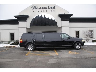 Limo, limousine, ford, expedition, suv limo, 2008, black , super stretch, luxury