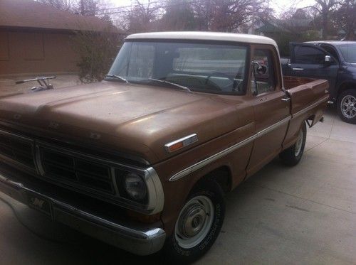 1972 ford f100 "custom" 2wd short wheel base automatic