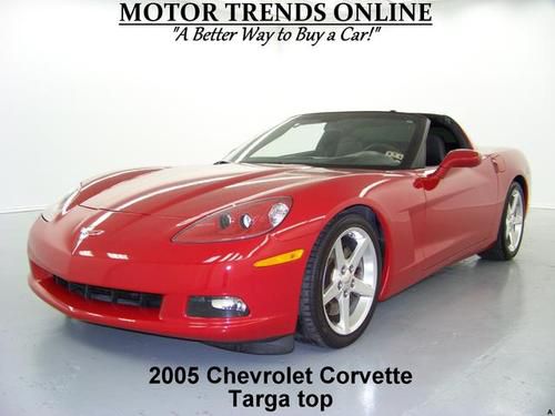 Navigation hud targa top z51 htd seats 6 speed bose 2005 chevy corvette only 10k