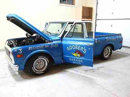 1972 Chevy Short Bed V-8 A/C P/S P/B -Hot Rod Shop Truck See Video -Short & Wide, image 2