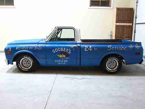 1972 Chevy Short Bed V-8 A/C P/S P/B -Hot Rod Shop Truck See Video -Short & Wide, image 3