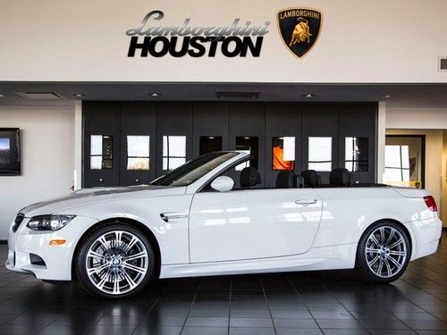 2013 bmw m3 convertible white / black nav park assist 19 wheels 6k miles