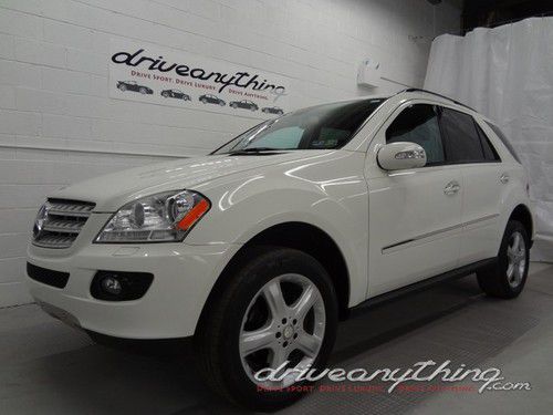 '08 ml350 wht/tan navi p1 pckg 19whls sat ipod htdsts xen bluth mnrf