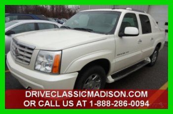 03 escalade ext awd diamond white leather sunroof