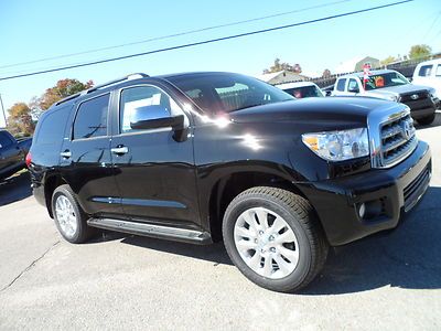 2012 toyota sequoia platinum in black w/ redrock only $59,995