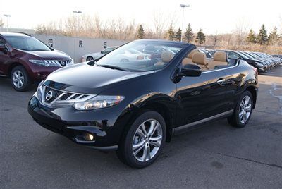 2012 murano crosscabriolet awd, black/camel, navigation, bose, xm, 6781 miles