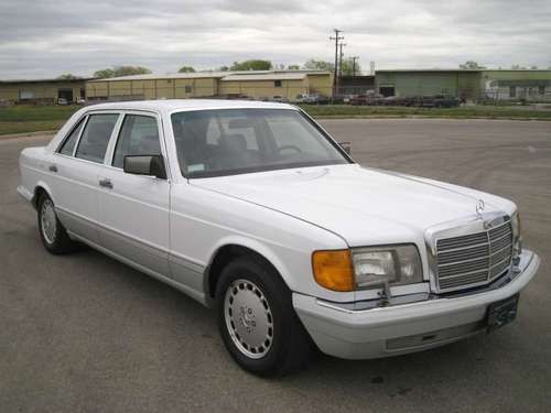 1991 mercedes-benz 560sel - 29k actual miles - 1 owner - white - 300 se 420 500