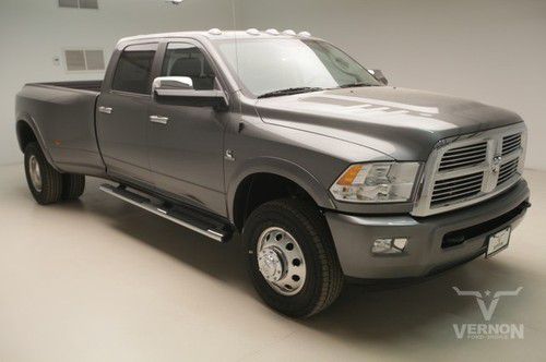 2012 laramie limited crew 4x4 navigation sunroof leather heated rear dvd diesel