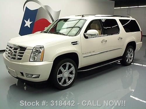 2007 cadillac escalade esv awd leather sunroof 22's 26k texas direct auto