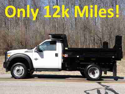 F-550 4x4 Dump Truck Monroe MTE-Zee 9' PTO Bed PowerStroke Diesel 12k Miles!, US $44,900.00, image 3