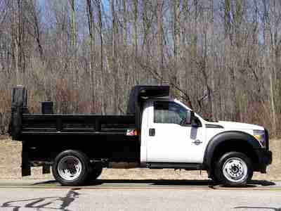 F-550 4x4 Dump Truck Monroe MTE-Zee 9' PTO Bed PowerStroke Diesel 12k Miles!, US $44,900.00, image 4
