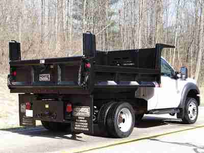 F-550 4x4 Dump Truck Monroe MTE-Zee 9' PTO Bed PowerStroke Diesel 12k Miles!, US $44,900.00, image 5