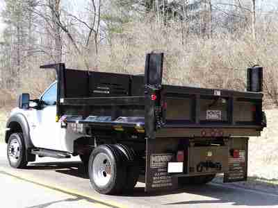 F-550 4x4 Dump Truck Monroe MTE-Zee 9' PTO Bed PowerStroke Diesel 12k Miles!, US $44,900.00, image 6