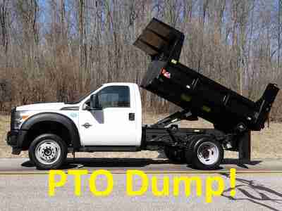 F-550 4x4 Dump Truck Monroe MTE-Zee 9' PTO Bed PowerStroke Diesel 12k Miles!, US $44,900.00, image 7