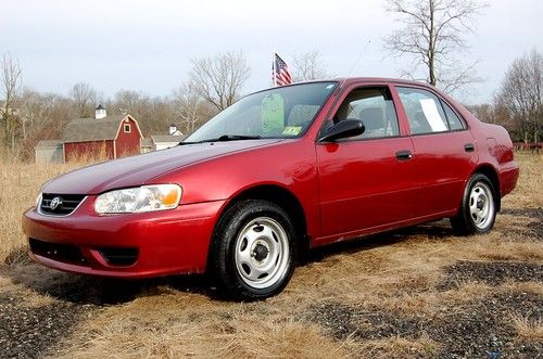 Creampuff  2001 toyota corolla ce  61k orig miles, 4 cyl, auto  no reserve