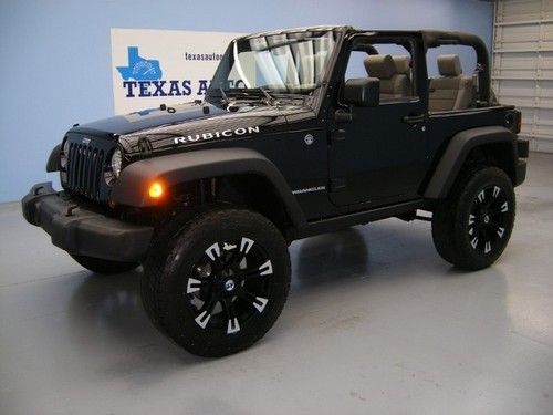 We finance!!!  2007 jeep wrangler rubicon 4x4 hard top 6-speed 20 rims lift cd