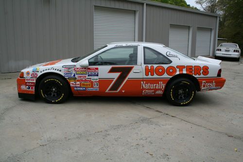 1993 ford thunderbird #7 hooters replica kulwiki nascar