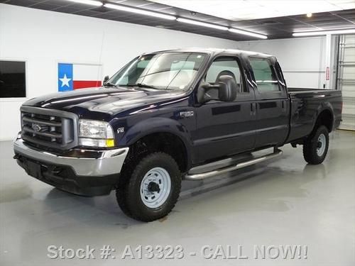 2004 ford f-350 crew 6.8l v10 4x4 auto side steps 61k texas direct auto