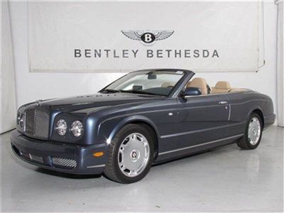 Bentley certified cpo blue mulliner convertible brooklands financing 07 08 used