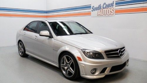 C63 amg 6.3l v8 automatic navigation sunroof leather premium package we finance