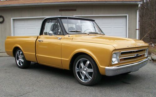 1968 chevy c-10 454 big block &amp; th400 hotrod streetrod pickup 20" chrome wheels