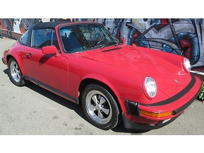 1987 porsche 911 targa - rebuilt motor/clutch - g50 trans - lots new!