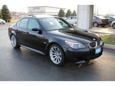 M5 garage-kept! nav, moonroof, prem. sound, sat radio, black/black! we finance!