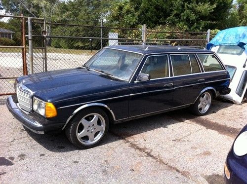 1985 mercedes benz 300td estate wagon turbo diesel 119k blue w123