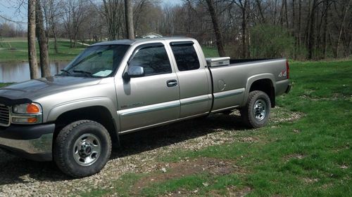 2002 gmc sierra 2500 hd sle extended cab pickup 4-door 8.1l 2500hd - not duramax