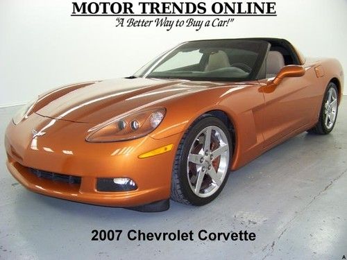 Z51 lt1 dual targa tops paddle shift auto xenons 2007 chevy corvette 55k