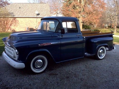 57 chevy pickup - old school hot rod