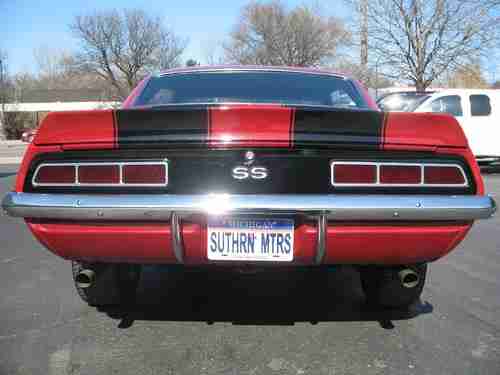 1969 Chevrolet Camaro Garnet red 454ci/450 hp 4 speed 12 bolt Recent Restoration, image 21