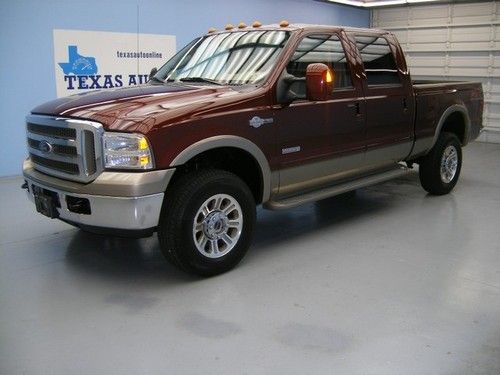 We finance!!!  2006 ford f-350 king ranch 4x4 diesel auto tv heated seats 1 own