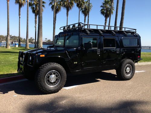 2006 hummer h1 alpha wagon black 2nd generation all black interior loaded extras