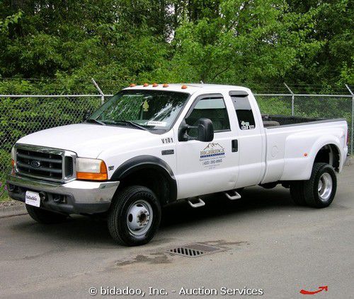 Ford f-350 4x4 super cab pickup truck dually a/c powerstoke diesel f350 nr