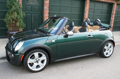 2005 mini cooper s convertible 29k miles 5-spd loaded nav sat leather