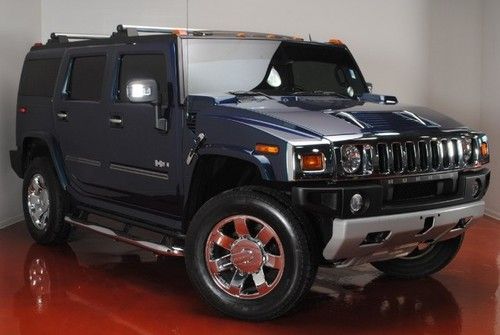 2008 hummer h2 ultra marine limited edition luxury package loaded