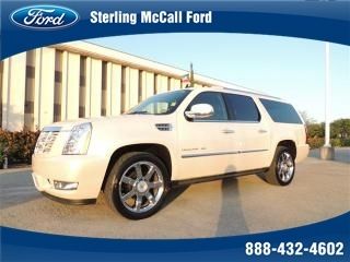 Cadillac escalade esv premium dual dvd nav reverse camera 22" wheels captains